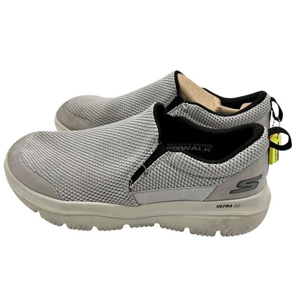 Skechers Men's Light Gray Go Walk‎ Evolution Ultra-Impeccable Sneakers Size 8.5 - Picture 4 of 11